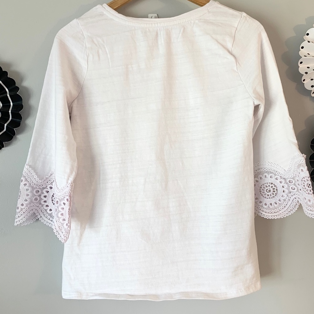 Loft white top with lace detail - Picture 6 of 8